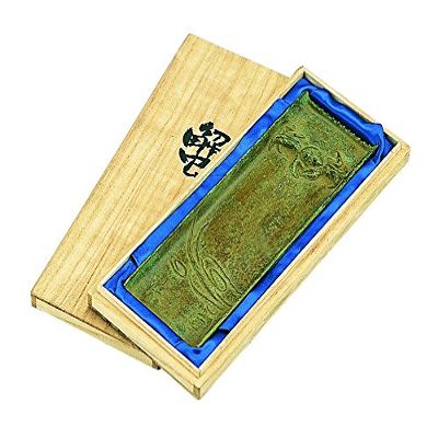 Takenaka Copperware Figurine, Bronze, Width 3.1 x Depth 9.6 inches (8 x 24.5 cm), Pen