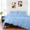 ARlinen Western King Size Duvet Cover Set, 100% Egyptian Cotton, 3 Piece Bedding Set with Zipper Closure, Includes 1 Light Blue Stripe Duvet Cover (120x120 inches) and 2 Pillow Cases (20x40 inches) view 1