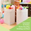Clean Cubes 30 Gallon Disposable Pop-Up Trash Cans (3-Pack) with Fitted Bags  Foldable Garbage & Recycling Bins for Parties, Events & Kitchen (Trellis, 30" H x 14" W x 17" D) view 2