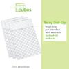 Clean Cubes 30 Gallon Disposable Pop-Up Trash Cans (3-Pack) with Fitted Bags  Foldable Garbage & Recycling Bins for Parties, Events & Kitchen (Trellis, 30" H x 14" W x 17" D) view 3