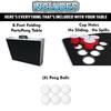 8-Foot Folding Party Table w/Cup Holes & (6) Pong Balls - USA view 3
