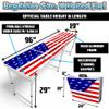 8-Foot Folding Party Table w/Music Sync LED Lights, Free Set of HEXCUPs & (9) Pong Balls - USA view 2