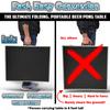 8-Foot Folding Party Table w/Music Sync LED Lights, Free Set of HEXCUPs & (9) Pong Balls - USA view 4