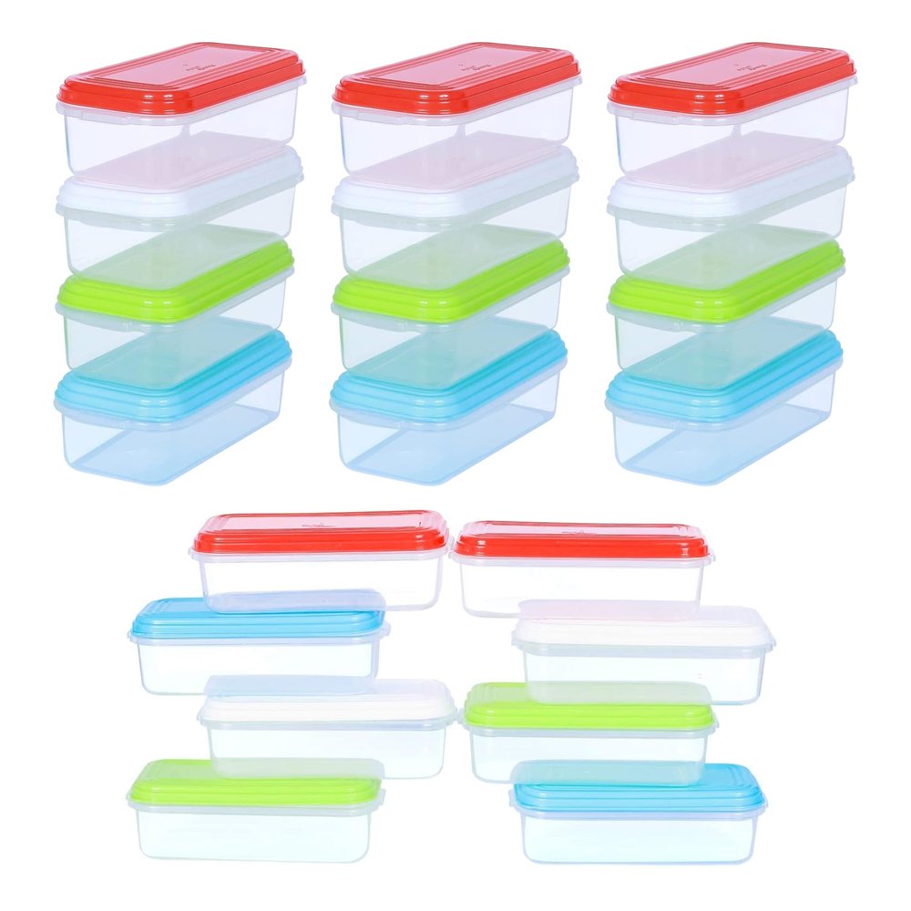 ARSUK 8oz Food Storage Containers with Airtight Lids 16 Pack - Reusable 1 Cup Containers for Snacks, Leftovers, Portion Control & Meal Prep - Leakproof, Microwave, Fridge Safe, BPA Free Plastic
