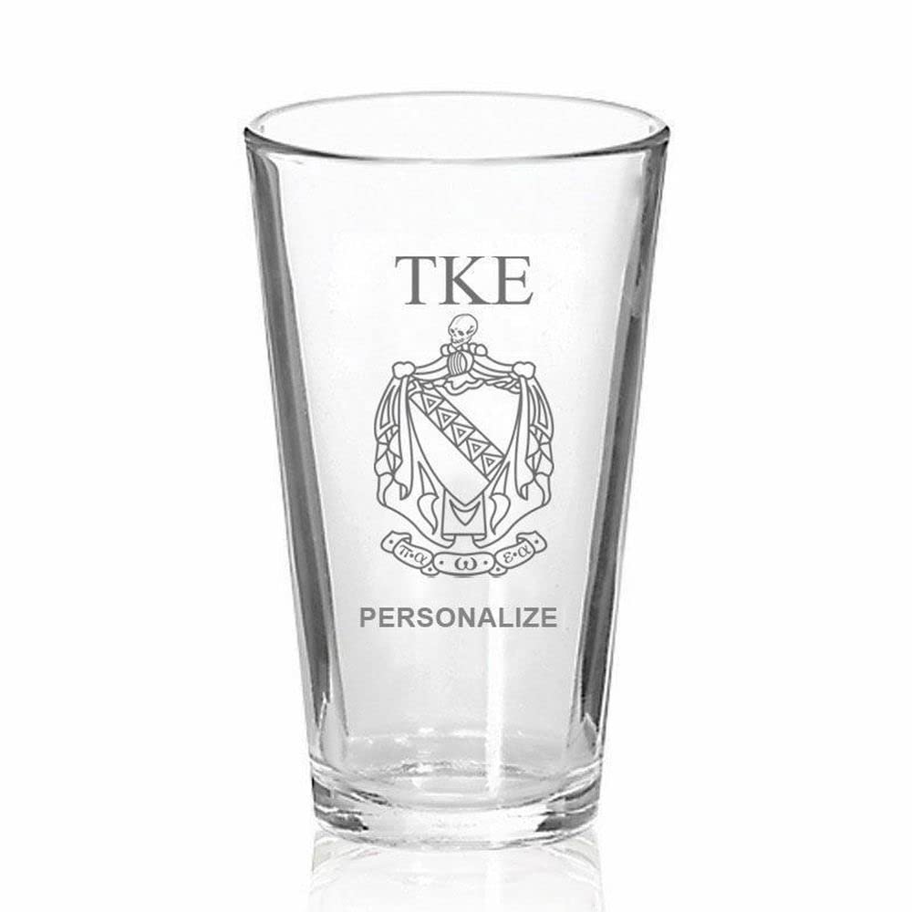 Greekgear Tau Kappa Epsilon TKE Mixing Glass Transparent