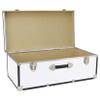 Seward Trunk Basic 30" Trunk - White Storage Chest with Latches & Handle view 4