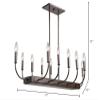 Artcraft Lighting AC11282PN Contemporary Modern Three Light Pendant from Alexandria Collection in Polished Nickel Finish, Silver, 17.00x10.00x10.00 view 2