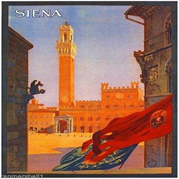 Magnet Siena Italy Vintage Art Travel Advertisement Magnet Picture Print