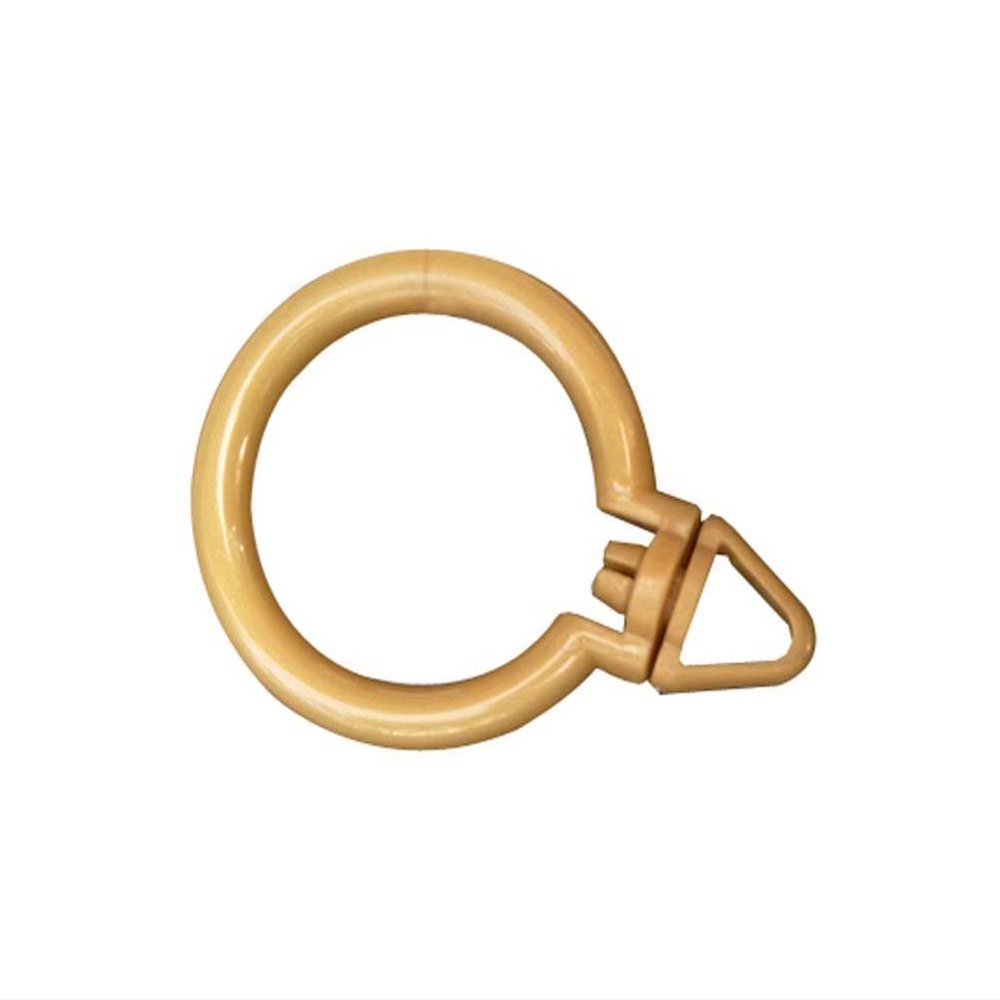 Koala Superstore Set of 30 Classic Curtain Accessory Plastic Curtain Hanger Rings, Internal Diameter 4.2cm, Gold