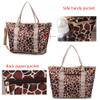 Large Diaper Tote Bag for Baby Care Stuff Stylish for Mom and Dad Convertible Travel Shoulder Bag for Boys and Girls (Apricot dots) view 3