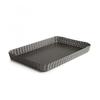 IBILI 835231 Perforated Oblong Pan 31X21, Rolled Steel Plate, Black view 1