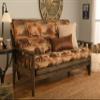 Kodiak Furniture Tucson Full Size Futon Set In Rustic Walnut Finish, Canadian view 1