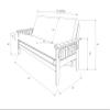 Kodiak Furniture Tucson Full Size Futon Set, Canadian view 2
