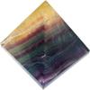 AWAKEN YOUR KUNDALINI Rainbow Fluorite Pyramid 2 Inch  Meditation & Healing Crystal Stone view 1