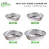 EcoQuality 8" Round Aluminum Foil Pans - Disposable Containers with Foldable Walls for Pie Baking, Cooking, Serving, Reheating, and Storing - Freezer and Oven Safe Tart Pan 150 Pack view 4