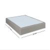 Greaton, 8-Inch Sturdy Wood Box Spring for Mattress Support - Durable and Fully Assembled, Natural Wood Foundation for 74" x 30", White. view 2