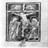 Crucifixion Of Christ Nillumination From The Psalter Executed About 1250 For An Abbot Of The Benedictine Abbey Of Evesham In Worcestershire England The Abbot Is Shown Kneeling At The Foot Of The Cross view 1
