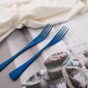 Uniturcky Luxury 18/10 Stainless Steel Matte Blue Flatware Set - Silverware Cutlery Utensil Set Steak Knife Spoon and Fork Knife Serving Set,Service for 1 (6-Piece) view 4