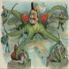 Print shows an octopus with the head of a French military officer (which may represent General Boisdeffre or General Gonse) wearing a plumed hat labeled Militarism that has settled over Paris France w view 1