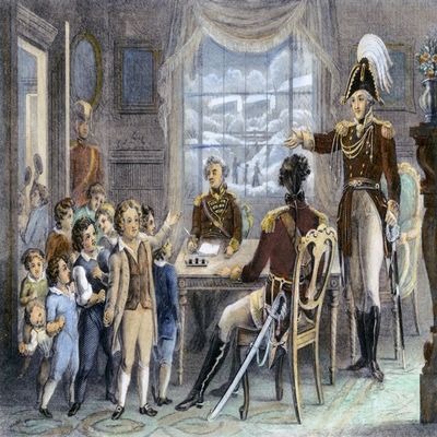 Thomas Gage (1721-1787) Nenglish General And Colonial Governor Of Massachusetts Governor Gage Far Right Telling His Officers To Allow The Children Of Boston To Sled And Ice Skate On Boston Common And