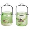 Cypress Home Glass Serene Forest Mason Jar with String Lights, Set of 2 view 1