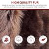 LAMBZY Faux Sheepskin Super Soft Hypoallergenic Rug Plush Fur, Luxury Shaggy Silky Plush Carpet for Bedrooms Rugs Living Room Kids Rooms Sofa Floor Rugs Round(8', D240 cm, Brown) view 2