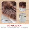 LAMBZY Faux Sheepskin Super Soft Hypoallergenic Rug Plush Fur, Luxury Shaggy Silky Plush Carpet for Bedrooms Rugs Living Room Kids Rooms Sofa Floor Rugs Round(8', D240 cm, Brown) view 4