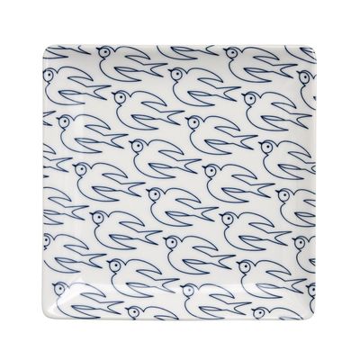 natural69 Janke Square Plate M, White Swallow