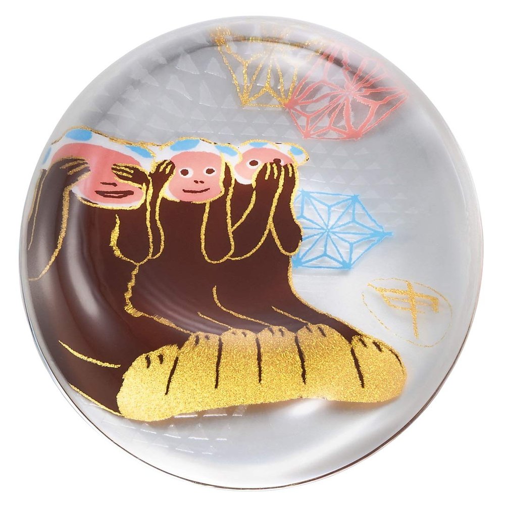 Aderia 6099 Medeta Zodiac Chopstick Rest, Approx. 2.2 x 1.7 x Height 0.5 inches (5.6 x 4.4 x 1.3 cm), Chopsticks Rest / Zodiac Sign, Made in Japan, Presentation Box, Birthday Gift