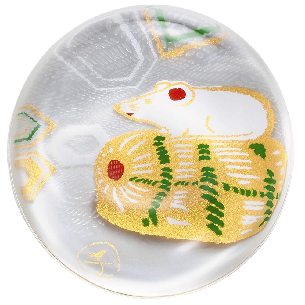 Aderia 6091 Chopstick Rest, Medeta Zodiac Child, Approx. 2.2 x 1.7 x Height 0.5 inches (5.6 x 4.4 x 1.3 cm), Chopsticks Rest / Zodiac Sign, Made in Japan, Presentation Box, Birthday Gift