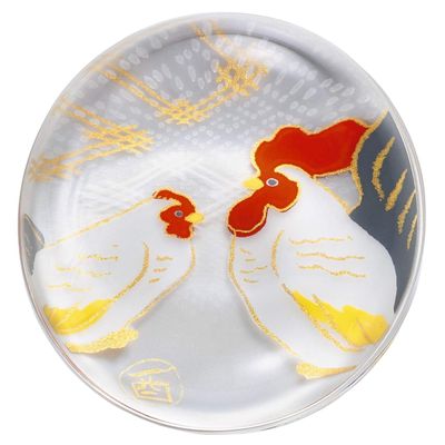 Aderia 6100 Medeta Zodiac Chopstick Rest, Rooster, Approx. 2.2 x 1.7 x Height 0.5 inches (5.6 x 4.4 x 1.3 cm), Chopsticks Rest / Zodiac Zodiac, Made in Japan, Presentation Box, Birthday Gift