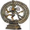 Exotic India Nataraja - Brass Statue - Color Black Gold Color view 3