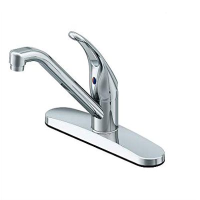 Project Source Chrome 1-Handle Low-Arc Kitchen Faucet