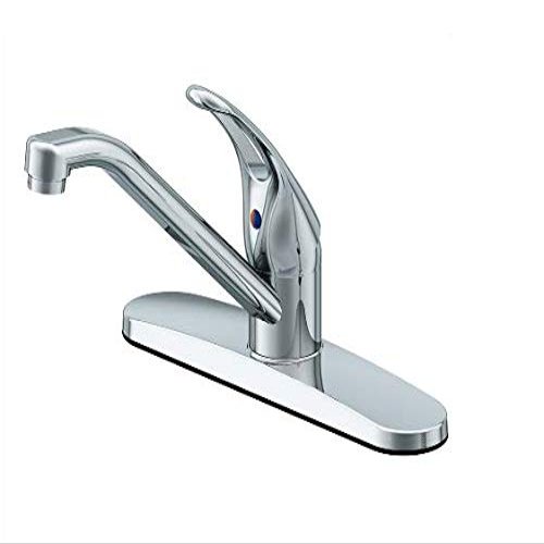 Project Source Chrome 1-Handle Low-Arc Kitchen Faucet