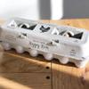 25 Egg Cartons- Adorable Printed Vintage Design for Farm Fresh Eggs, Recycled Paper Cardboard, Sturdy & Reusable, Carton Holds up to XL Chicken Eggs (25, Locally Laid Hen) view 1