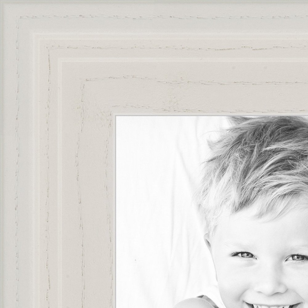 ArtToFrames 9x27 inch White Classic Canvas Floater Wood Picture Frame, 2WOM0066-82534-YWHT-9x27
