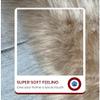Super Soft Faux Sheepskin Silky Shag Bedspread (Queen 120"x100", Camel) view 3