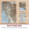 Super Soft Faux Sheepskin Silky Shag Bedspread (Queen 120"x100", Camel) view 4