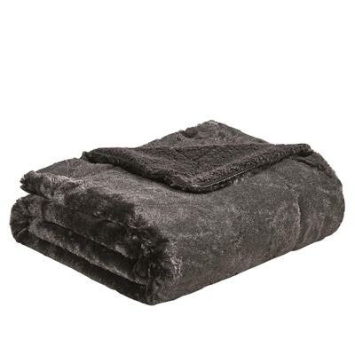 Home Soft Things Brown Plain Faux Fur Throw Blanket, Coffee Bean - 60'' x 80'' Shiny Silky Smooth Soft Heavy Bed Couch Cover Warm Comfortable Cozy Elegant Plush Throw for Living Room Bedroom