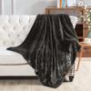 Home Soft Things Brown Plain Faux Fur Throw Blanket, Coffee Bean - 60'' x 80'' Shiny Silky Smooth Soft Heavy Bed Couch Cover Warm Comfortable Cozy Elegant Plush Throw for Living Room Bedroom view 3
