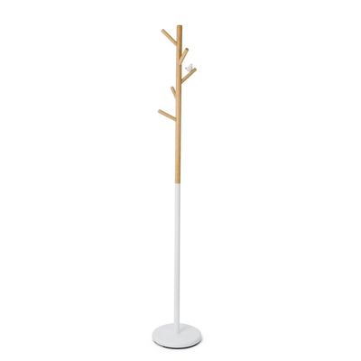 Balvi Coat rack Birdie White colour 5 hangers With a bird figure Metal/wood 177cm