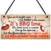 RED OCEAN BBQ Novelty Hanging Garden Sign SummerHouse Bar Man Cave Shed Plaque Friendship Gift view 1