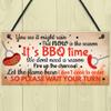 RED OCEAN BBQ Novelty Hanging Garden Sign SummerHouse Bar Man Cave Shed Plaque Friendship Gift view 2