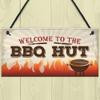 RED OCEAN BBQ Hut Hanging Garden Sign Summer House Bar Man Cave Shed Plaque Friendship Gift view 2