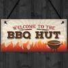 RED OCEAN BBQ Hut Hanging Garden Sign Summer House Bar Man Cave Shed Plaque Friendship Gift view 4