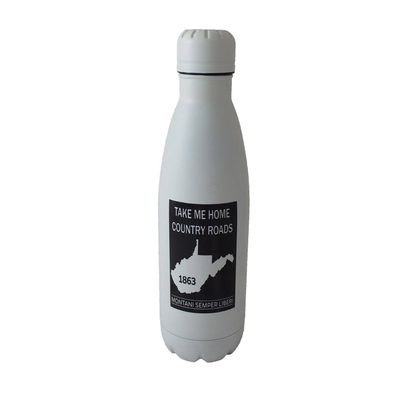 RFSJ State of West Virginia Endure Stainless Steel Water Bottle-WHITE