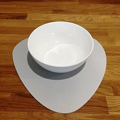 Super Cool Creations Pebble Placemat Set, Light Grey - Large - 4 Placemats