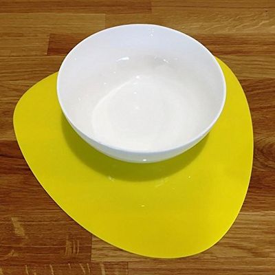 Super Cool Creations Pebble Placemat Set, Yellow - Large - 4 Placemats