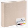 Goldbuch Summertime Trend 2 31605 Photo Album with 100 White Pages with Parchment Dividers, Photo Album with Linen Cover, up to 600 Pictures, Beige, 30 x 31 cm view 1