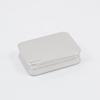 Bey-Berk BB116S Nickel Plated Rectangular Pill Box with Divider, Grey view 1